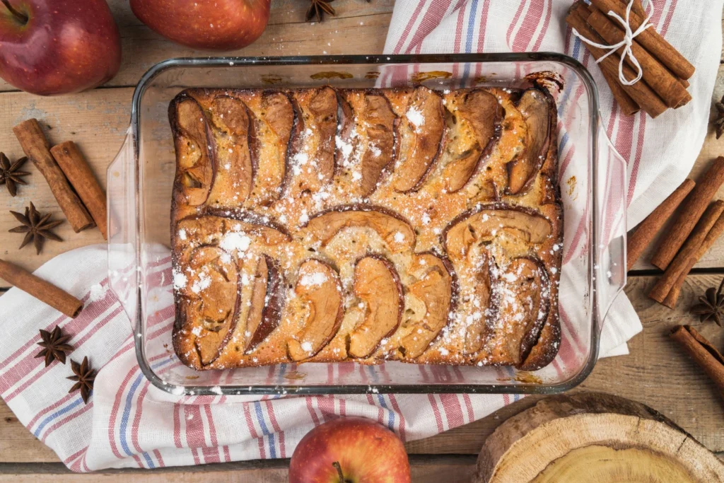 healthy apple crumble