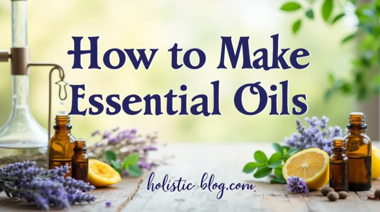 how to make essential oils
