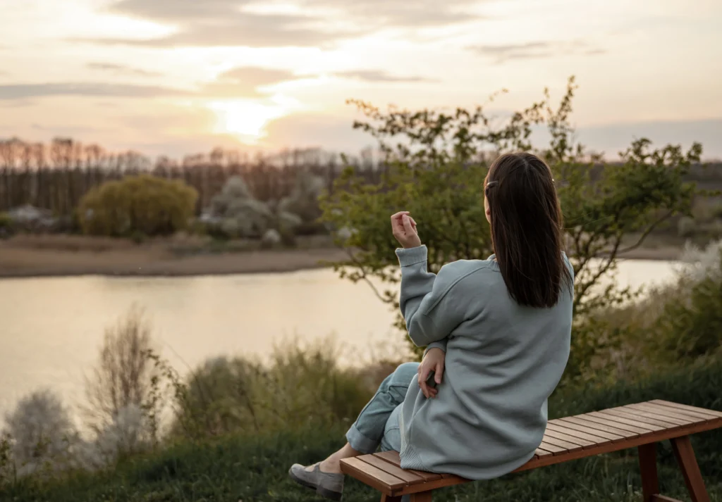calm nature setting for emotional healing